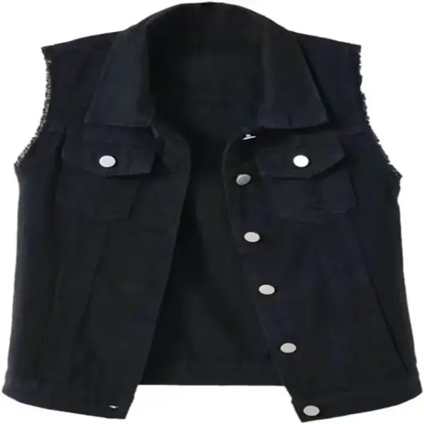 Fashion Denim Vest: Sleeveless Short Jacket for Women (6 Colors, Spring/Autumn) - Image 10