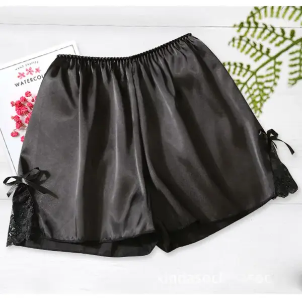 Women's Anti-Exposure Ice Silk Safety Shorts: Ruffled Lace Lolita Bloomers - Image 6