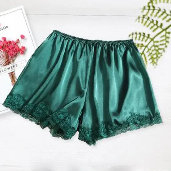 Women's Anti-Exposure Ice Silk Safety Shorts: Ruffled Lace Lolita Bloomers - Image 9