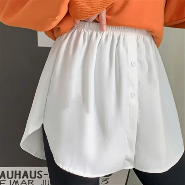 Women's Adjustable Blouse Extender: Layering Faux Top with Mini Skirt - Image 3