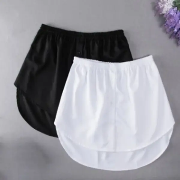 Women's Adjustable Blouse Extender: Layering Faux Top with Mini Skirt - Image 4