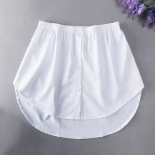 Women's Adjustable Blouse Extender: Layering Faux Top with Mini Skirt - Image 10