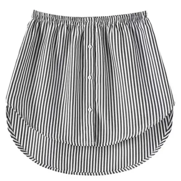 Women's Adjustable Blouse Extender: Layering Faux Top with Mini Skirt - Image 7
