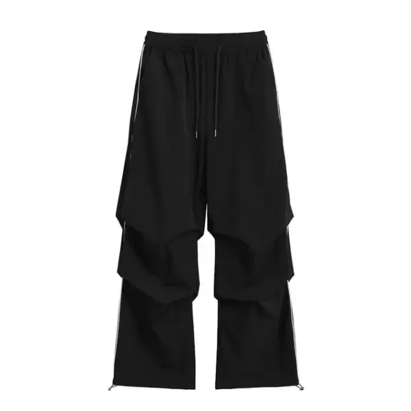 High-Elastic waist Women's Parachute Cargo Pants: trendy fashionable joggers. - Image 8