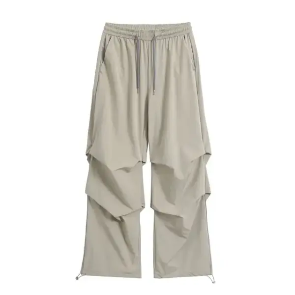 High-Elastic waist Women's Parachute Cargo Pants: trendy fashionable joggers. - Image 7