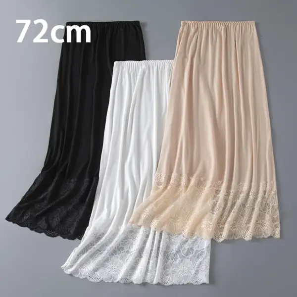 Fashionable Modal Lace Underskirt: Women's Long Safety Skirt - Image 2