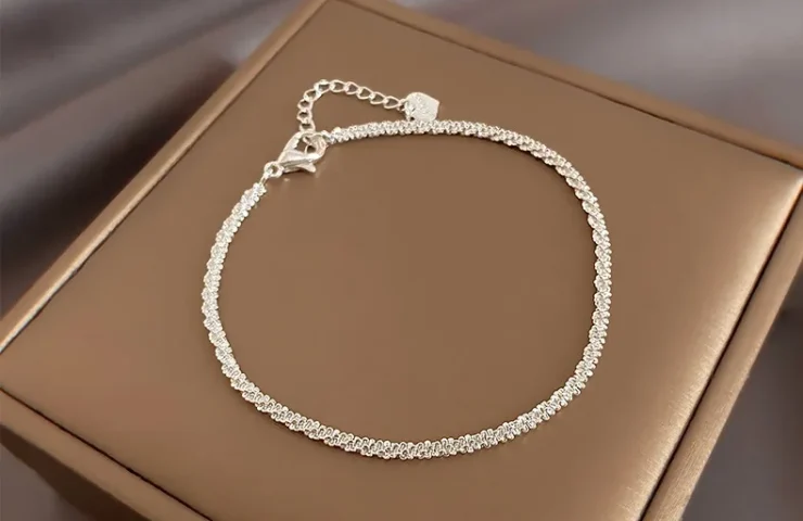 925 Sterling Silver Bracelet Partial Pearls Knots Bracelet for Women Fashion Luxury Design Bead Jewelry Charm Bracelet Gift – silver 000 3