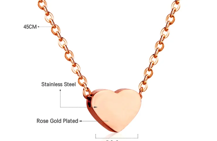 LUXUKISSKIDS Heart Star Moon Pendant Necklaces Tiny Charms Stainless Steel Choker Women/Girls Y2K Sweater Boho Jewelry Collares – 193R 5