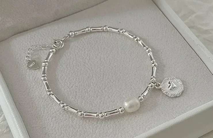 925 Sterling Silver Bracelet Partial Pearls Knots Bracelet for Women Fashion Luxury Design Bead Jewelry Charm Bracelet Gift 4