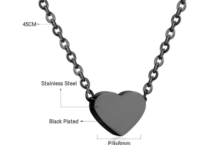 LUXUKISSKIDS Heart Star Moon Pendant Necklaces Tiny Charms Stainless Steel Choker Women/Girls Y2K Sweater Boho Jewelry Collares – 193B 3