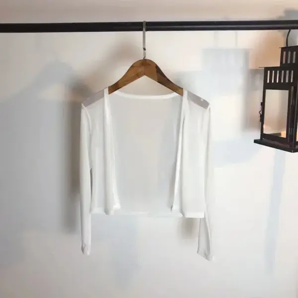 Short Mesh Cardigan: Sexy Summer Cover-Up (Transparent, Breathable) - Image 4