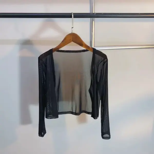Short Mesh Cardigan: Sexy Summer Cover-Up (Transparent, Breathable) - Image 7