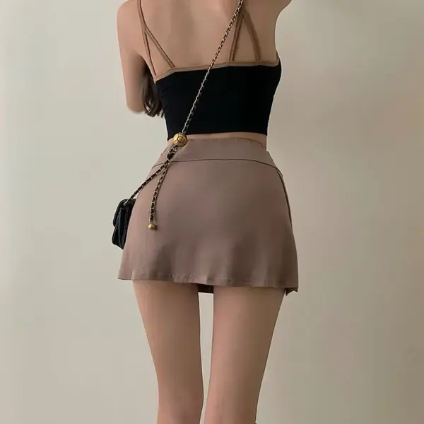 Sports Culottes Mini Skirt: High Waist Sexy Tight Bag Hip Skirt for Women - Image 6