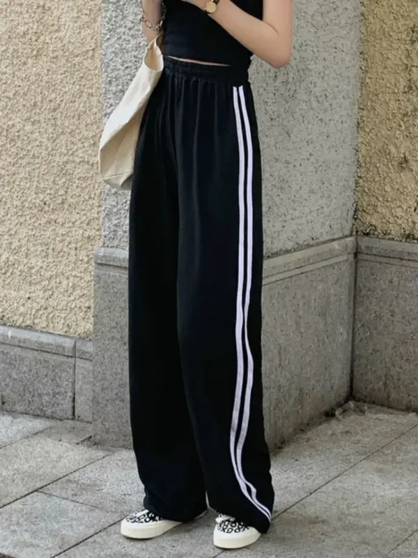 Summer Workout Pants: Women's High Waist Yoga Joggers with Drawstring - Image 2