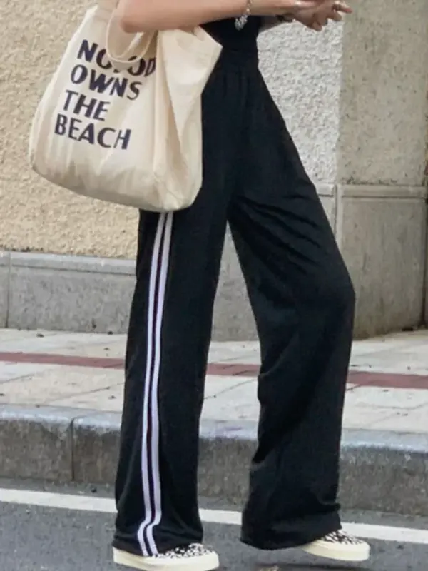 Summer Workout Pants: Women's High Waist Yoga Joggers with Drawstring