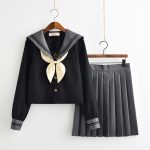 JK Uniform Academy Suit, Japanese Soft Girl Sailor Uniform, Japanese Kansai Collar Long Sleeve Female Student School Uniform