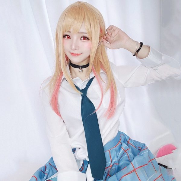 Changing clothes, doll falling in love, cosplay, Kitagawa Haimeng, cosplay, school uniform, anime, JK uniform, female wig