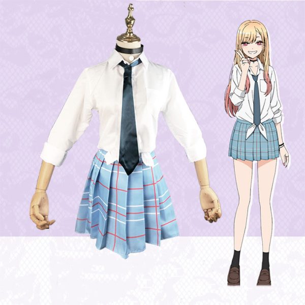 Changing clothes, doll falling in love, cosplay, Kitagawa Haimeng, cosplay, school uniform, anime, JK uniform, female wig