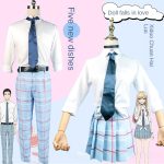 Changing clothes, doll falling in love, cosplay, Kitagawa Haimeng, cosplay, school uniform, anime, JK uniform, female wig