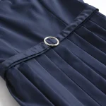 2025 Girls Japanese Korean School Uniform Student Dresses White Long-sleeved Top Shirt Anime Form Navy Blue Vest Pleated Skirt