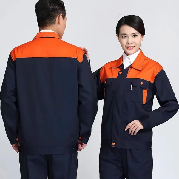 Customized/Logo Work Clothes DIY LOGO Men's and Women's Long sleeved Work Clothes Repairman's Clothing Workshop Clothing Top