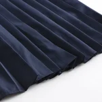2025 Girls Japanese Korean School Uniform Student Dresses White Long-sleeved Top Shirt Anime Form Navy Blue Vest Pleated Skirt