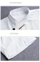 Quality Chef Waiter Uniform Short Sleeve Kitchen Restaurant Cook Chef   Shirt  Sushi Costumes Chef Coat