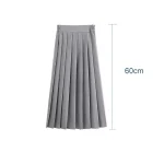 School Girls Student Uniform Black Pleated Skirts Elastic Waist Japanese Style Women Cosplay Cosutme Base Preppy Style