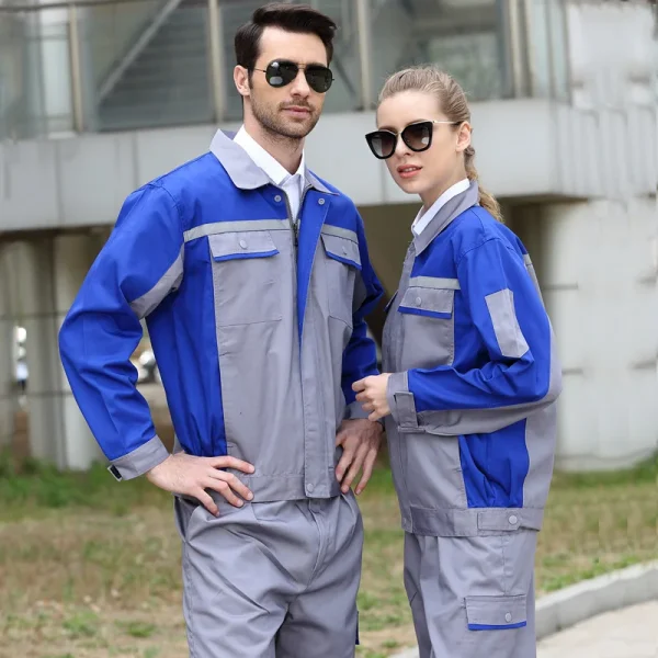 Men work clothing reflective safety working uniforms factory workshop mechanical repairman labor protection workwear two tones5X