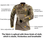 Outdoor Uniform Tactical Suits Shirts Outfit Men Clothing Wear resistant Tops Airsof Cargo Pants Camo Hunting Pant +Pads