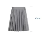 School Girls Student Uniform Black Pleated Skirts Elastic Waist Japanese Style Women Cosplay Cosutme Base Preppy Style
