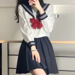 Japanese JK Uniform Orthodox Basic Style Sailor Suit Kansai Collar College Style Suit Cosplay School Students Clothing Uniform