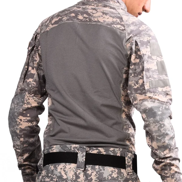 Outdoor Uniform Tactical Suits Shirts Outfit Men Clothing Wear resistant Tops Airsof Cargo Pants Camo Hunting Pant +Pads