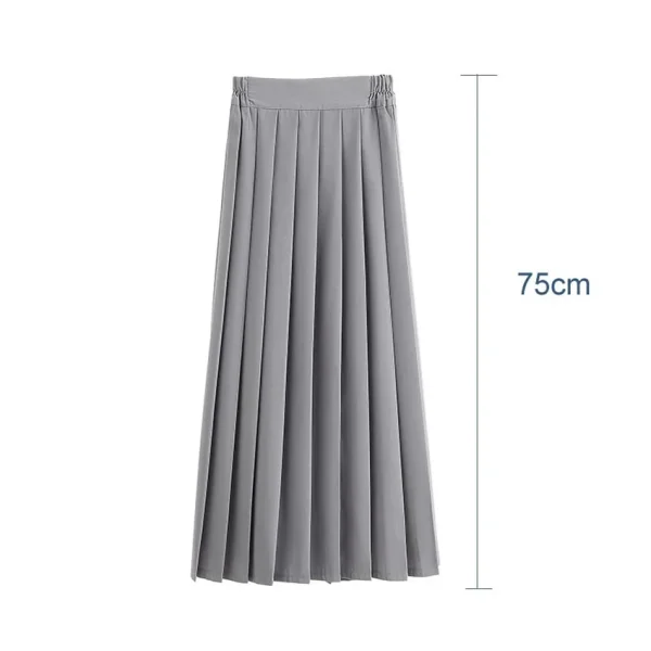 School Girls Student Uniform Black Pleated Skirts Elastic Waist Japanese Style Women Cosplay Cosutme Base Preppy Style