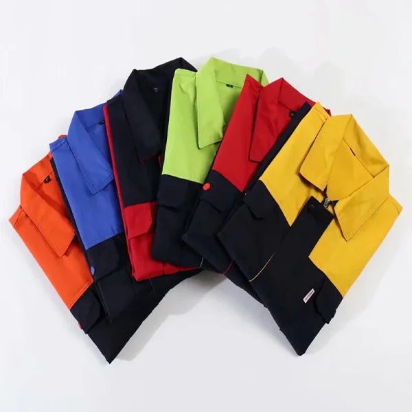 Customized/Logo Work Clothes DIY LOGO Men's and Women's Long sleeved Work Clothes Repairman's Clothing Workshop Clothing Top