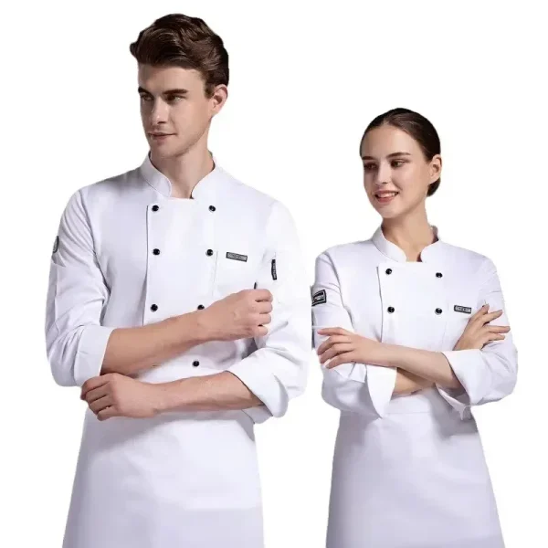Summer Hotel Restaurant Cafeteri Back Kitchen Breathable Mesh Chef Work Uniform for Men and Women Short Sleeved