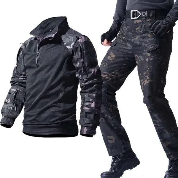 Tactical Uniform Suits Milit Camo Suit Hunting Clothes Combat Shirts Hiking Pants Men Trainning Airsoft Paintball Sets