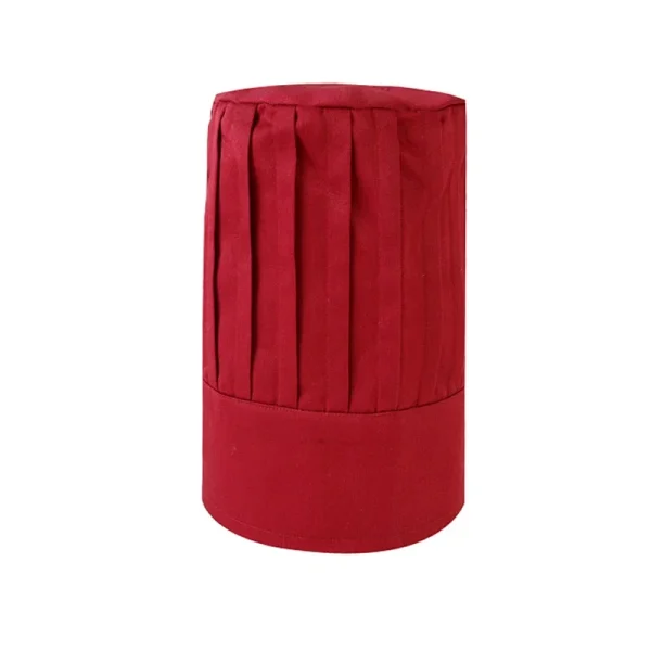 Men Kitchen Elastic Cap Hotel Restaurant Kitchen Chef High Hats Catering Serve Bakery Cake Shop Breathable Cook Medium Hat