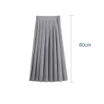 School Girls Student Uniform Black Pleated Skirts Elastic Waist Japanese Style Women Cosplay Cosutme Base Preppy Style