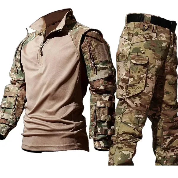 Tactical Uniform Suits Milit Camo Suit Hunting Clothes Combat Shirts Hiking Pants Men Trainning Airsoft Paintball Sets