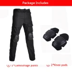 Outdoor Uniform Tactical Suits Shirts Outfit Men Clothing Wear resistant Tops Airsof Cargo Pants Camo Hunting Pant +Pads
