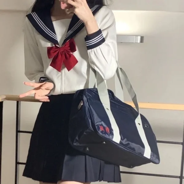 Japanese JK Uniform Orthodox Basic Style Sailor Suit Kansai Collar College Style Suit Cosplay School Students Clothing Uniform