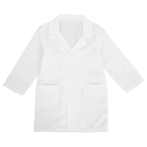 1pc Polyester Lab Coat Kids Lab Uniform Long Sleeve White Doctor Coat For Science Experiments Kids Cosplay Scientists Costume
