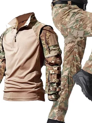Tactical Uniform Suits Milit Camo Suit Hunting Clothes Combat Shirts Hiking Pants Men Trainning Airsoft Paintball Sets