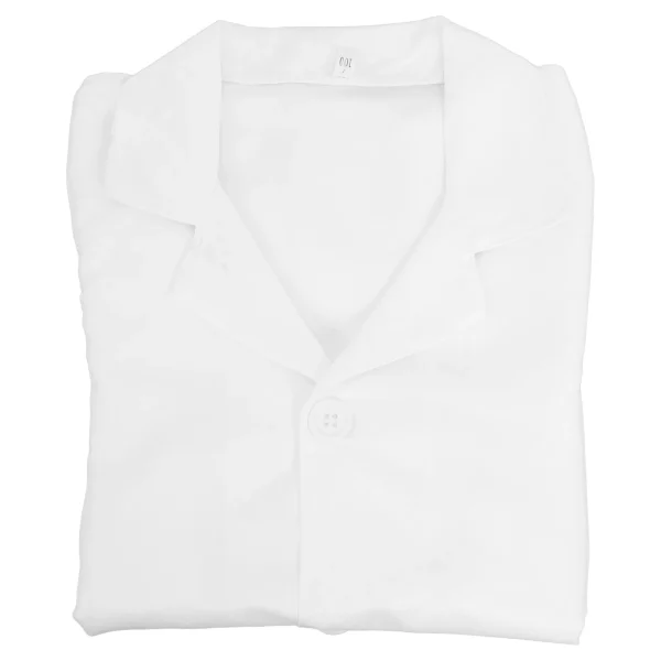 1pc Polyester Lab Coat Kids Lab Uniform Long Sleeve White Doctor Coat For Science Experiments Kids Cosplay Scientists Costume