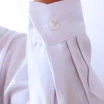 Women Men Unisex Long Sleeve White Lab Coat Notched Lapel Collar Button Down Medical Nurse Doctor Uniform Tunic Blouse
