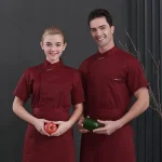 Quality Chef Waiter Uniform Short Sleeve Kitchen Restaurant Cook Chef Jaket Shirt Breathable Barber Sushi Costumes Chef Coat