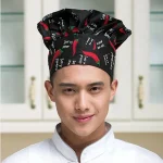 Men Master Cook Caps White Chef Hat Waiter Waitress Kitchen Work Hat Hotel Restaurant Canteen Bakery Kitchen Cap Barber Homework