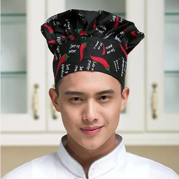 Men Master Cook Caps White Chef Hat Waiter Waitress Kitchen Work Hat Hotel Restaurant Canteen Bakery Kitchen Cap Barber Homework