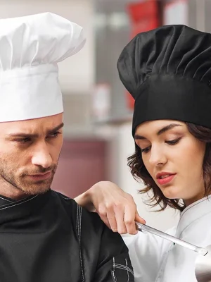 Men Master Cook Caps White Chef Hat Waiter Waitress Kitchen Work Hat Hotel Restaurant Canteen Bakery Kitchen Cap Barber Homework